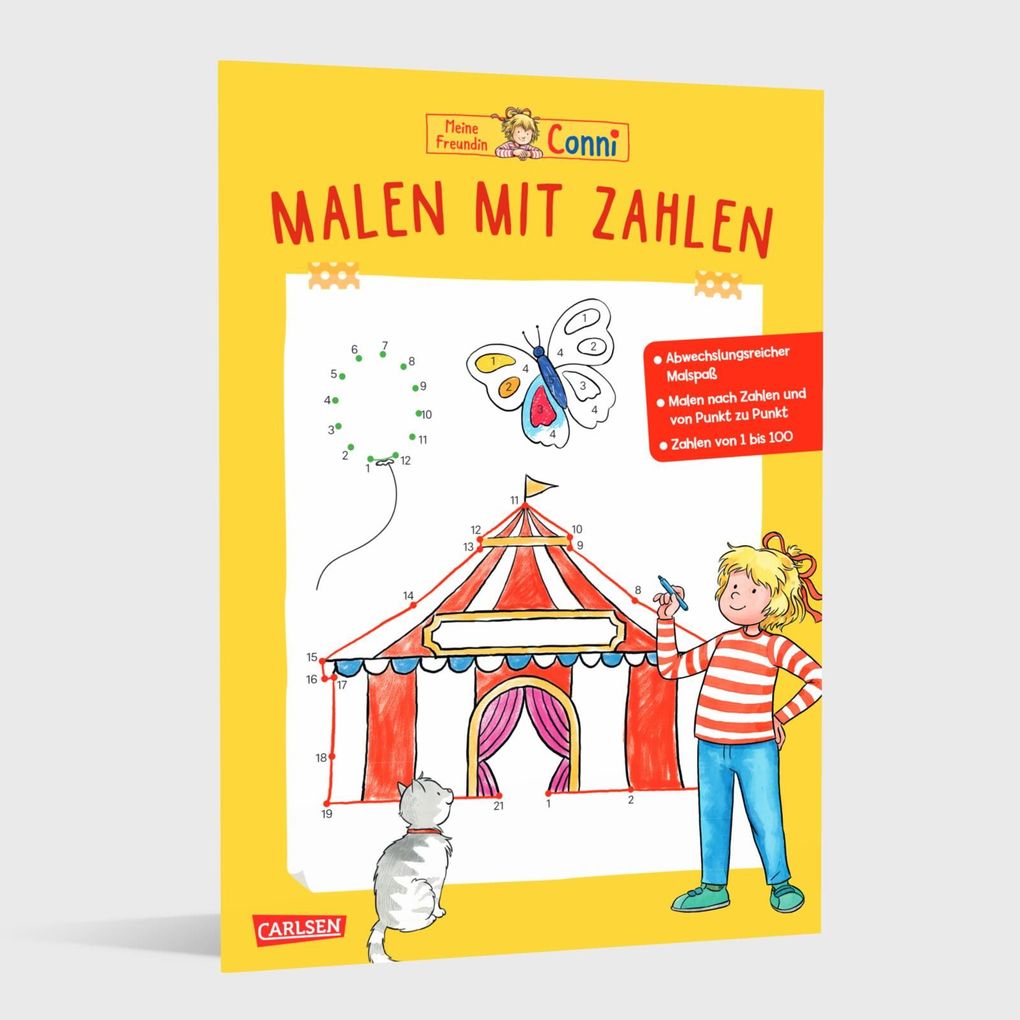 Weitere Ansicht: Conni Gelbe Reihe (Beschäftigungsbuch): Malen mit Zahlen | Hanna Sörensen