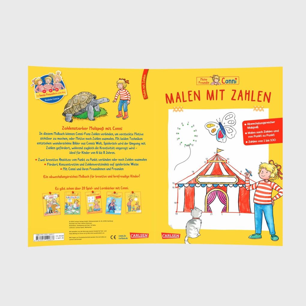 Weitere Ansicht: Conni Gelbe Reihe (Beschäftigungsbuch): Malen mit Zahlen | Hanna Sörensen