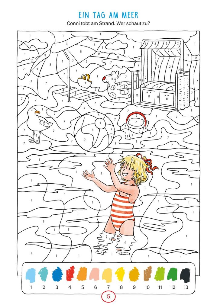 Weitere Ansicht: Conni Gelbe Reihe (Beschäftigungsbuch): Malen mit Zahlen | Hanna Sörensen