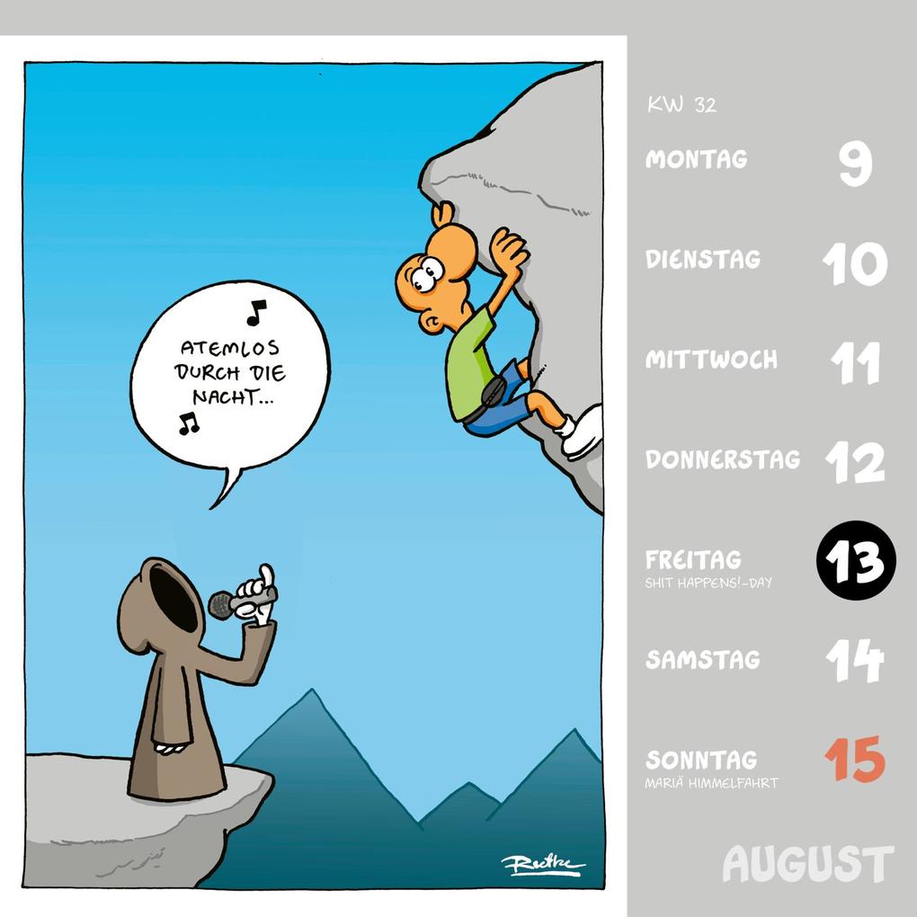 Weitere Ansicht: Shit happens! Postkartenkalender 2027 | Ralph Ruthe