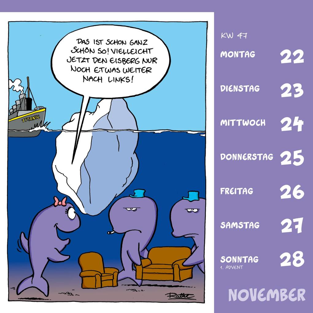 Weitere Ansicht: Shit happens! Postkartenkalender 2027 | Ralph Ruthe