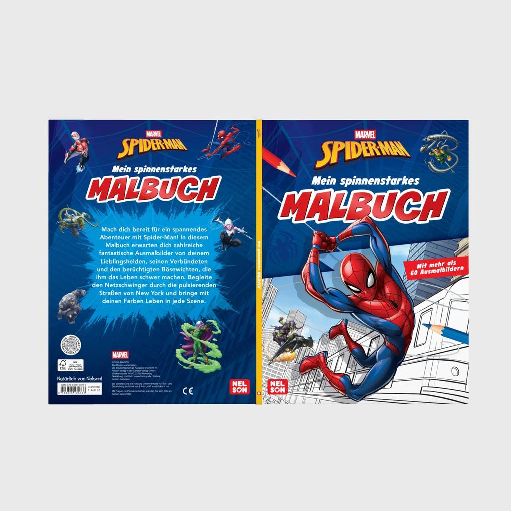 Weitere Ansicht: MARVEL Spider-Man: Mein spinnenstarkes Malbuch