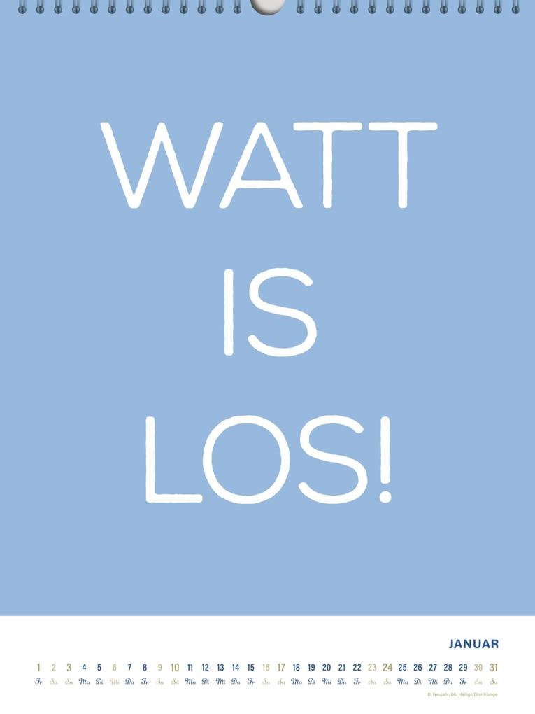 Weitere Ansicht: MOIN Wandkalender 2027 - Watt mutt, dat mutt