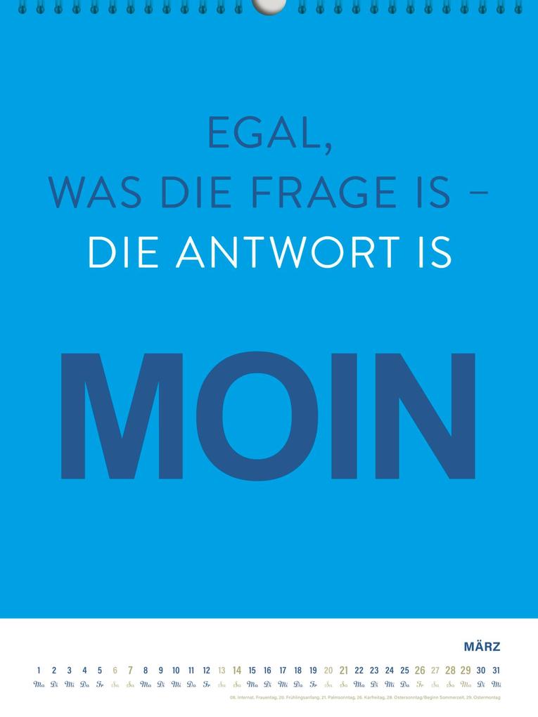 Weitere Ansicht: MOIN Wandkalender 2027 - Watt mutt, dat mutt
