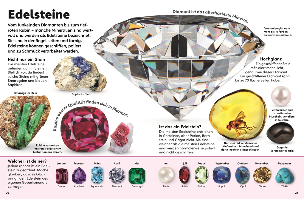 Weitere Ansicht: memo Wissen Kids. Steine und Mineralien