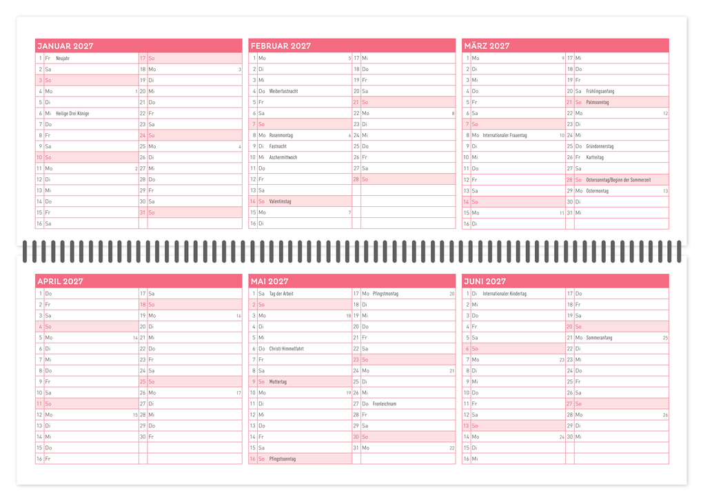 Weitere Ansicht: ErzieherInnen-Tischkalender 2026 / 2027