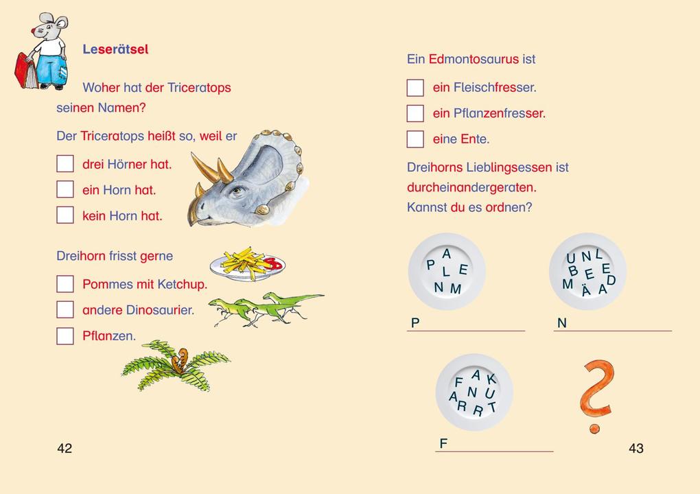 Weitere Ansicht: LESEMAUS zum Lesenlernen Sammelbände: Spannende Dinosaurier-Silben-Geschichten