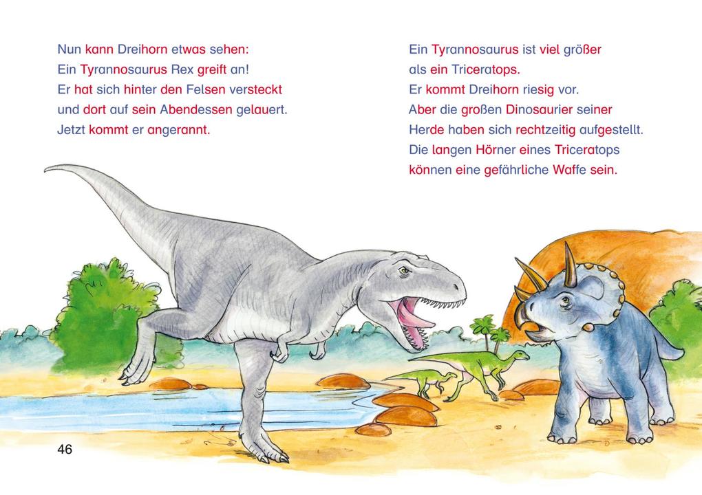 Weitere Ansicht: LESEMAUS zum Lesenlernen Sammelbände: Spannende Dinosaurier-Silben-Geschichten
