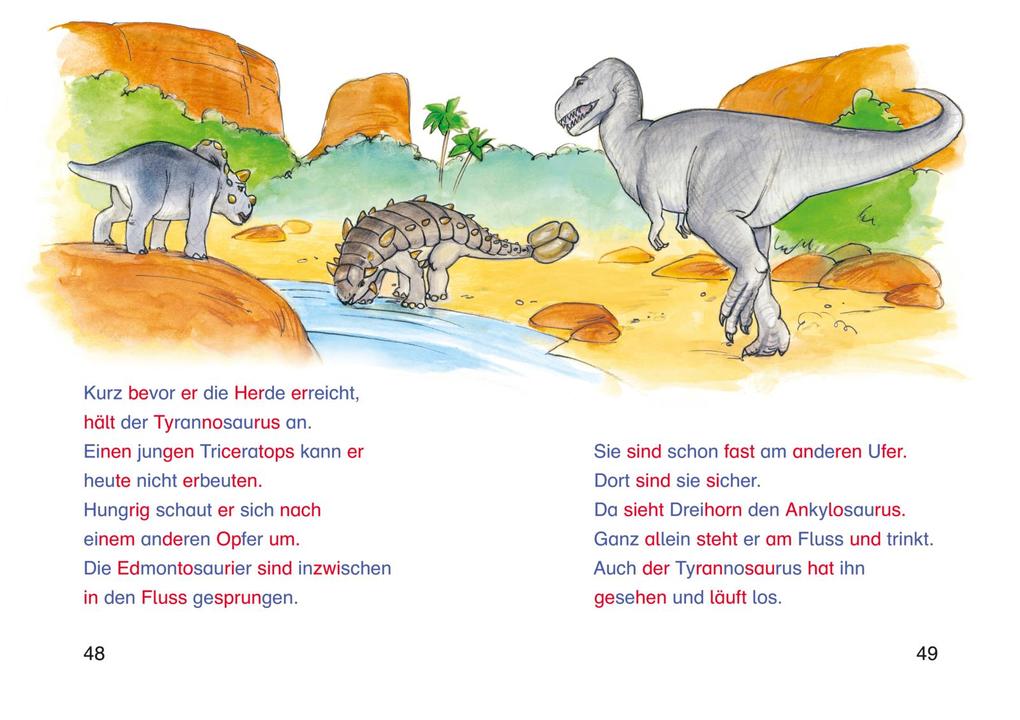 Weitere Ansicht: LESEMAUS zum Lesenlernen Sammelbände: Spannende Dinosaurier-Silben-Geschichten