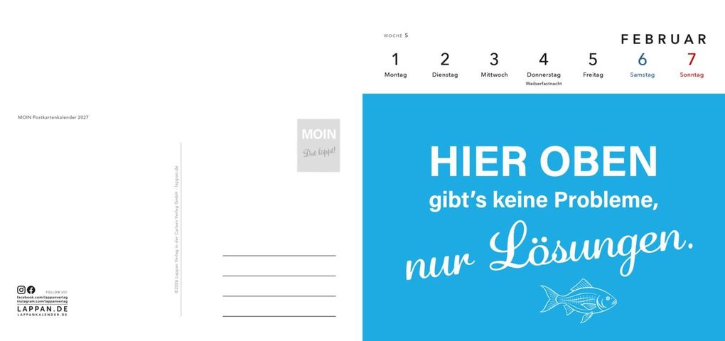 Weitere Ansicht: MOIN!: Postkartenkalender 2027