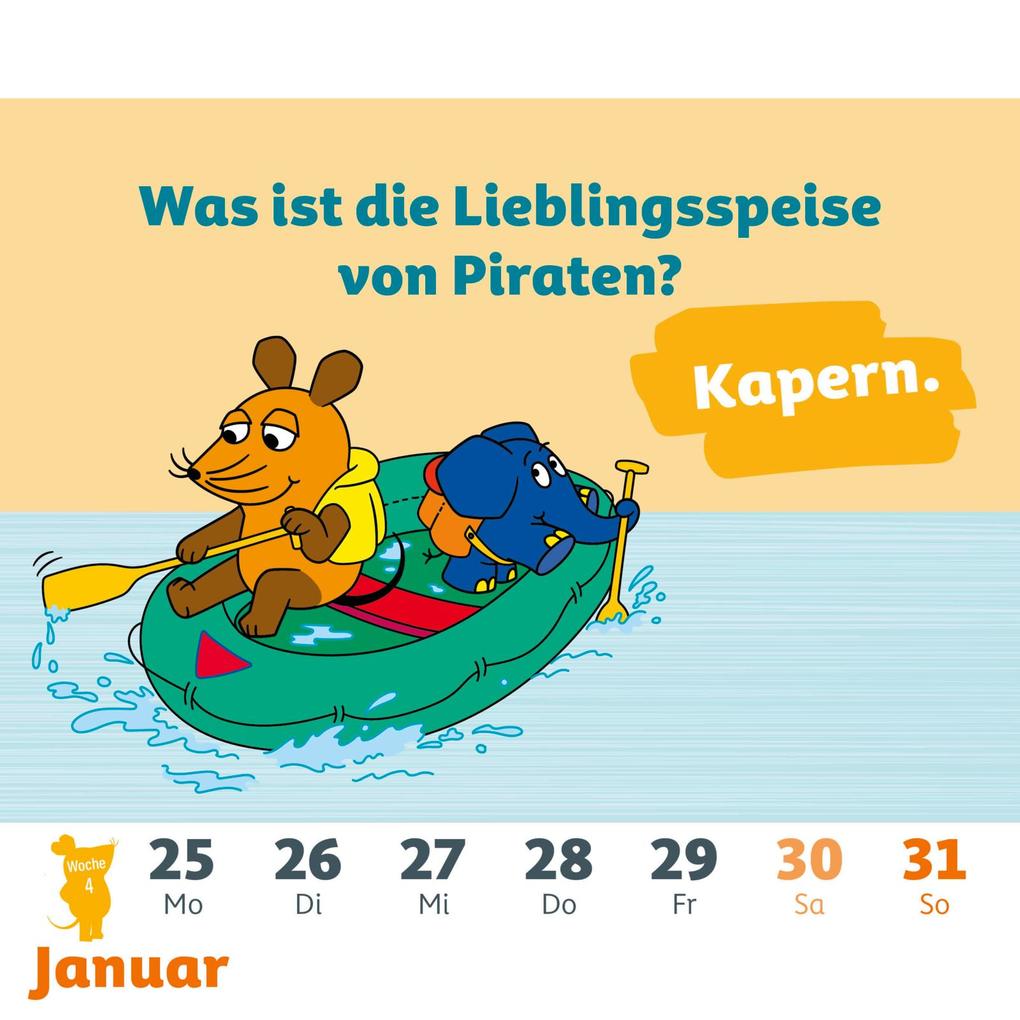 Weitere Ansicht: Der Kalender mit der Maus - Postkartenkalender 2027