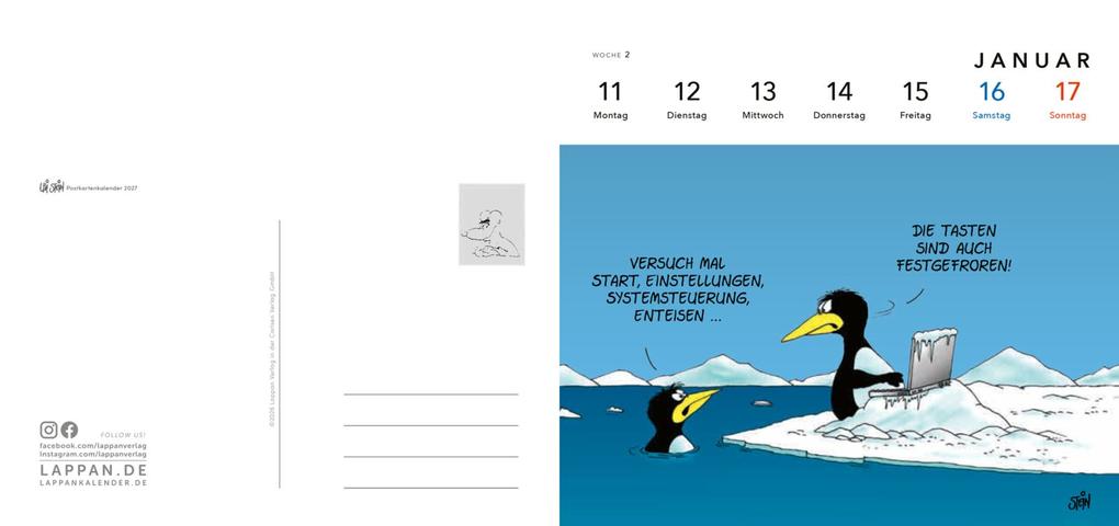 Weitere Ansicht: Uli Stein Postkartenkalender 2027 | Uli Stein