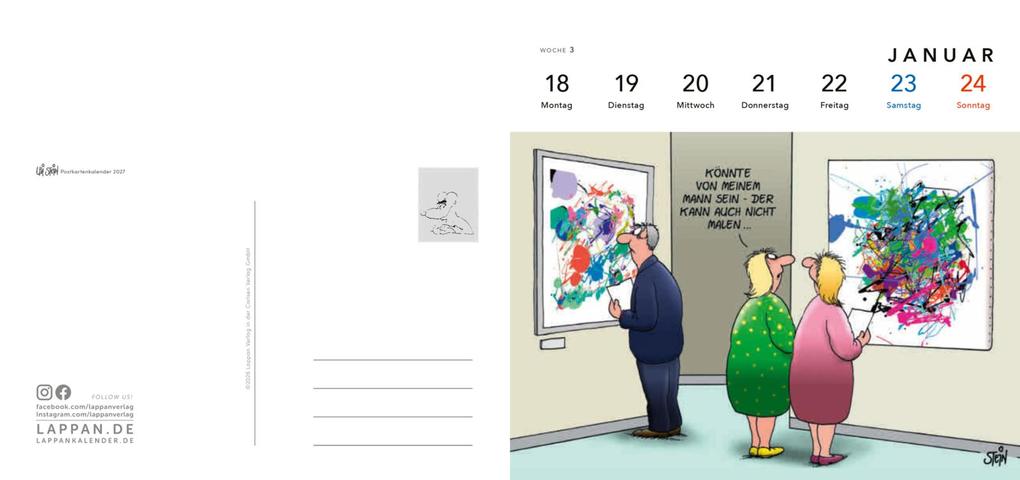 Weitere Ansicht: Uli Stein Postkartenkalender 2027 | Uli Stein