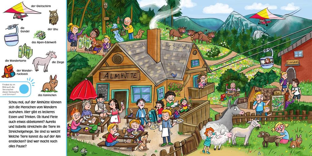 Weitere Ansicht: Hör mal (Soundbuch): Wimmelbuch: Wir machen Urlaub | Enni Bollin