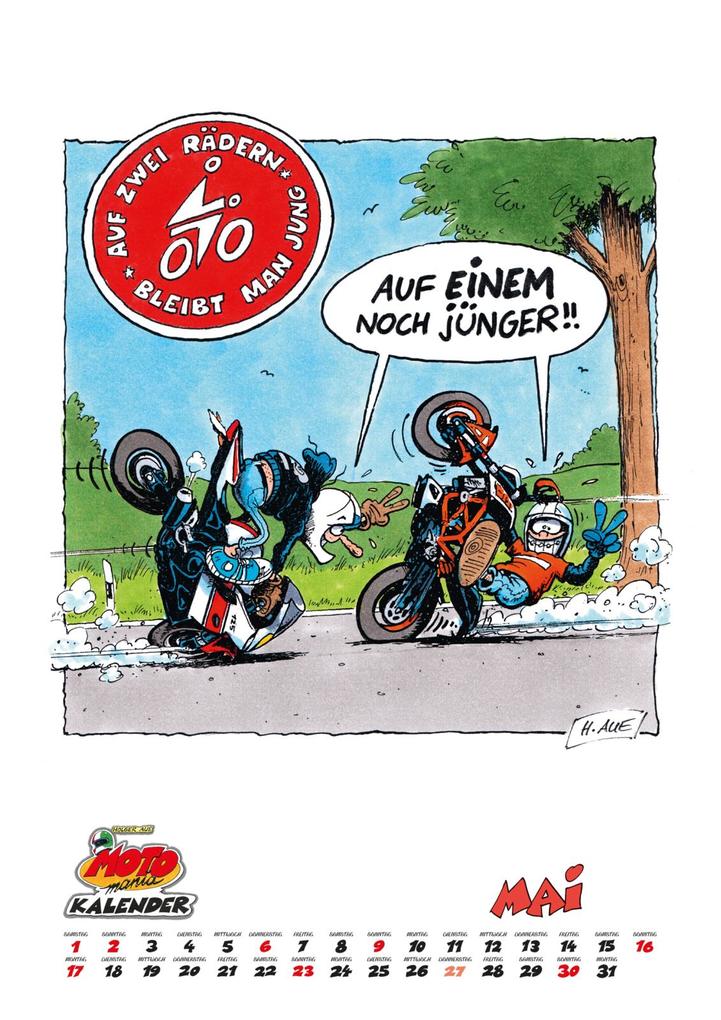 Weitere Ansicht: MOTOmania Kalender 2027: Monatskalender im Großformat | Holger Aue