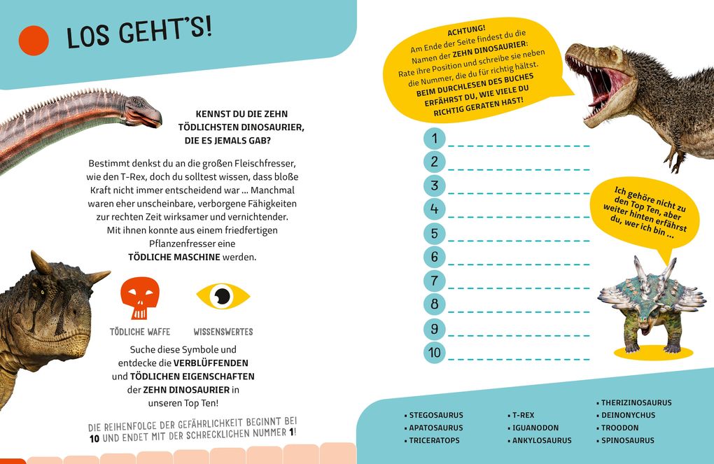 Weitere Ansicht: Top Ten die gefährlichsten Dinosaurier