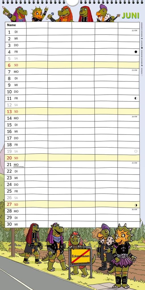 Weitere Ansicht: HeavySaurus Familienkalender 2027 | Adrian vom Baur