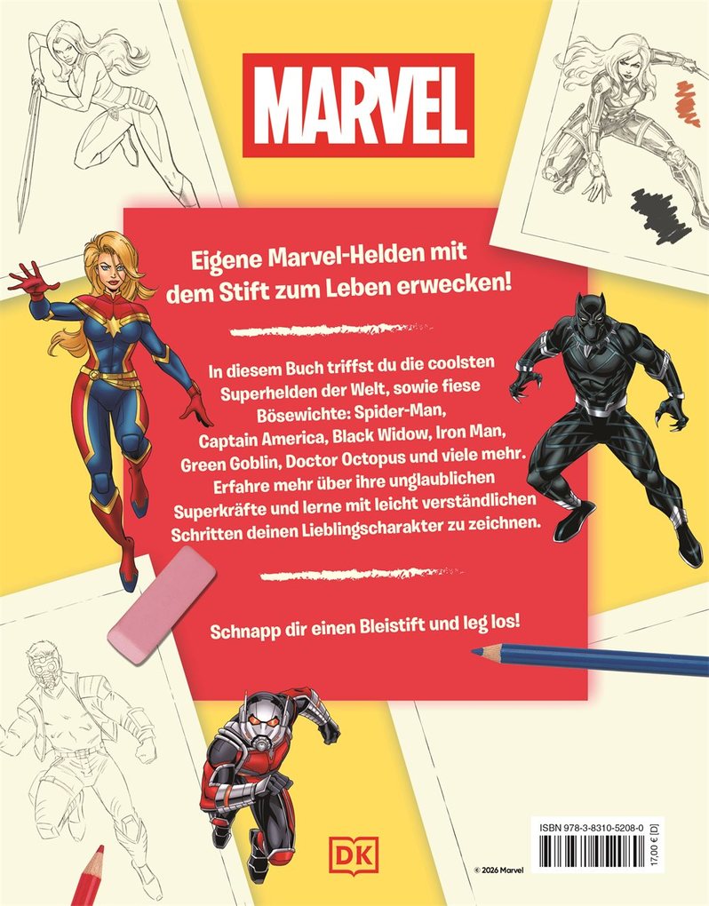 Weitere Ansicht: Marvel. So zeichnest du deine Lieblingscharaktere