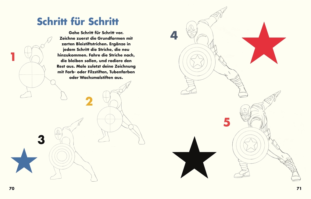 Weitere Ansicht: Marvel. So zeichnest du deine Lieblingscharaktere