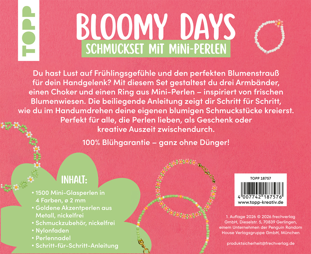 Weitere Ansicht: Bloomy Days - Schmuckset mit Mini-Perlen | Frechverlag