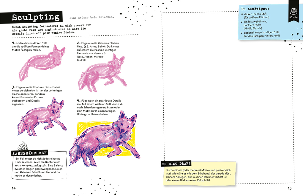 Weitere Ansicht: Zeichnen lernen in der Kaffeepause | Katleen Ackers, Meike Wallum