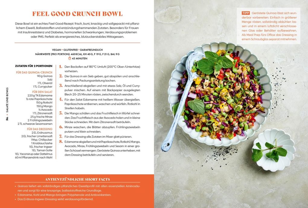 Weitere Ansicht: Healthy Food, Happy Me - Antientzündliche Ernährung für Frauen | Bettina Leidl