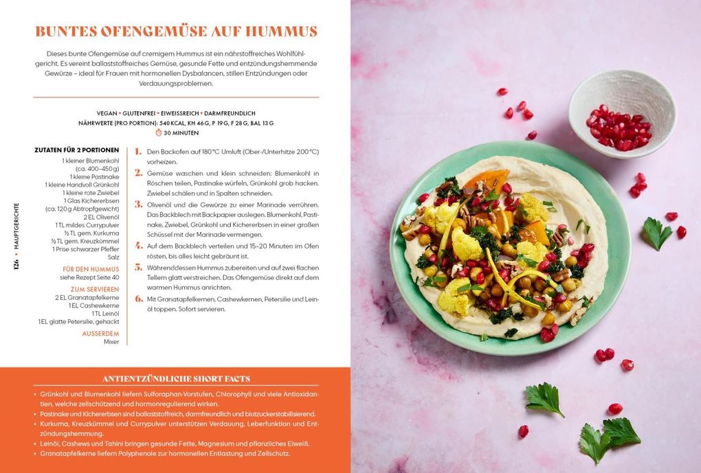Weitere Ansicht: Healthy Food, Happy Me - Antientzündliche Ernährung für Frauen | Bettina Leidl