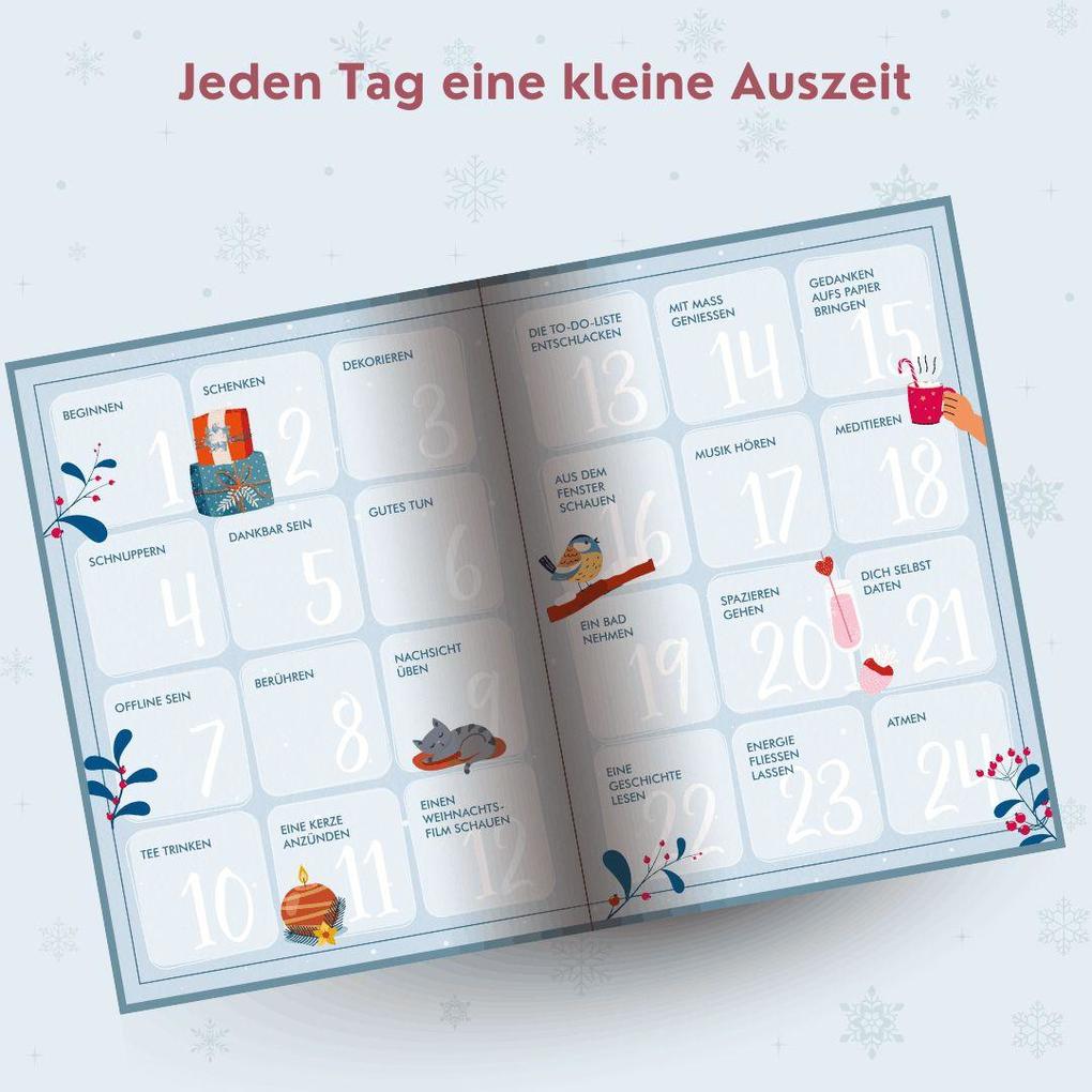 Weitere Ansicht: WeihnAchtsamkeit. 24 Türchen zu mehr Entspannung. | Christine Schlitt