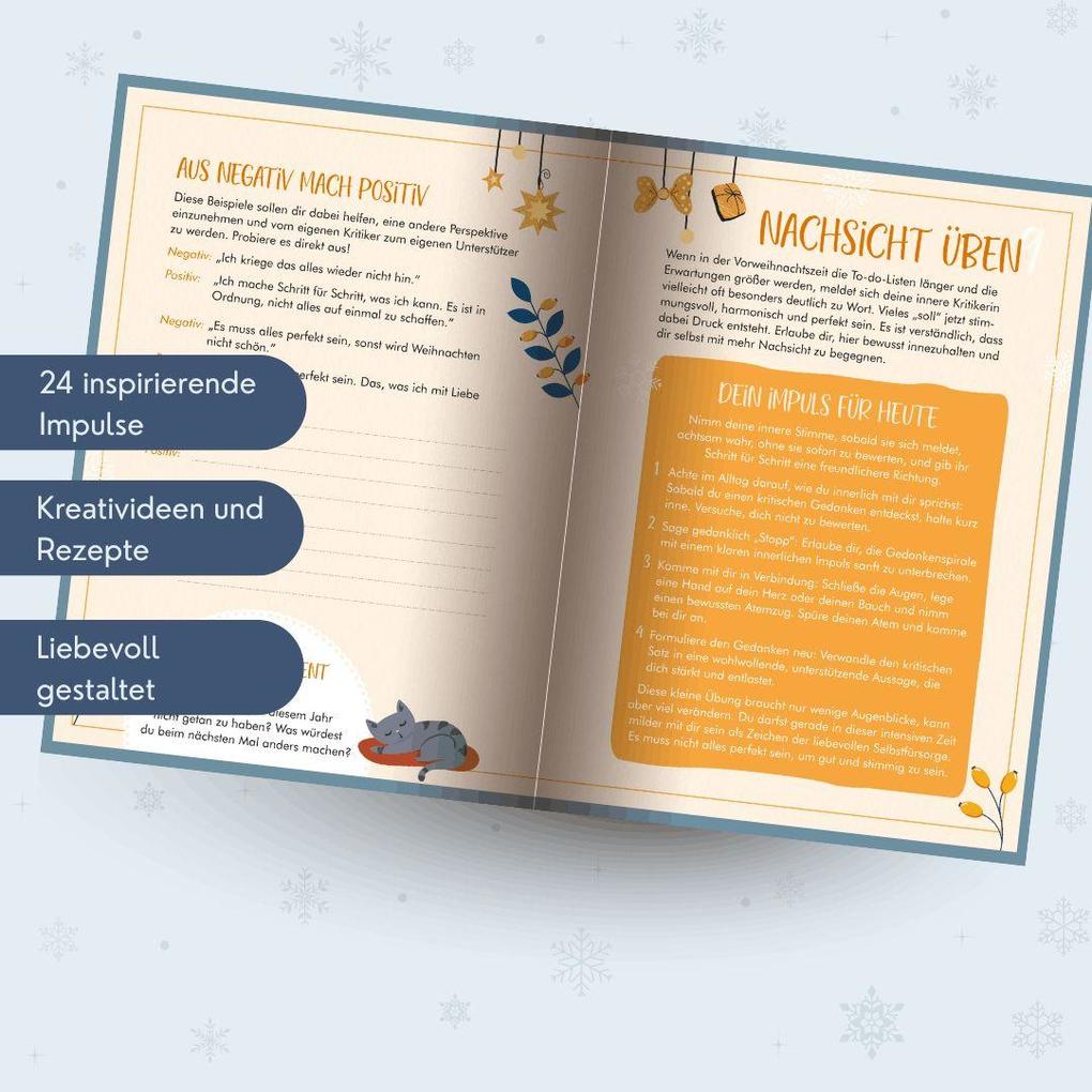 Weitere Ansicht: WeihnAchtsamkeit. 24 Türchen zu mehr Entspannung. | Christine Schlitt