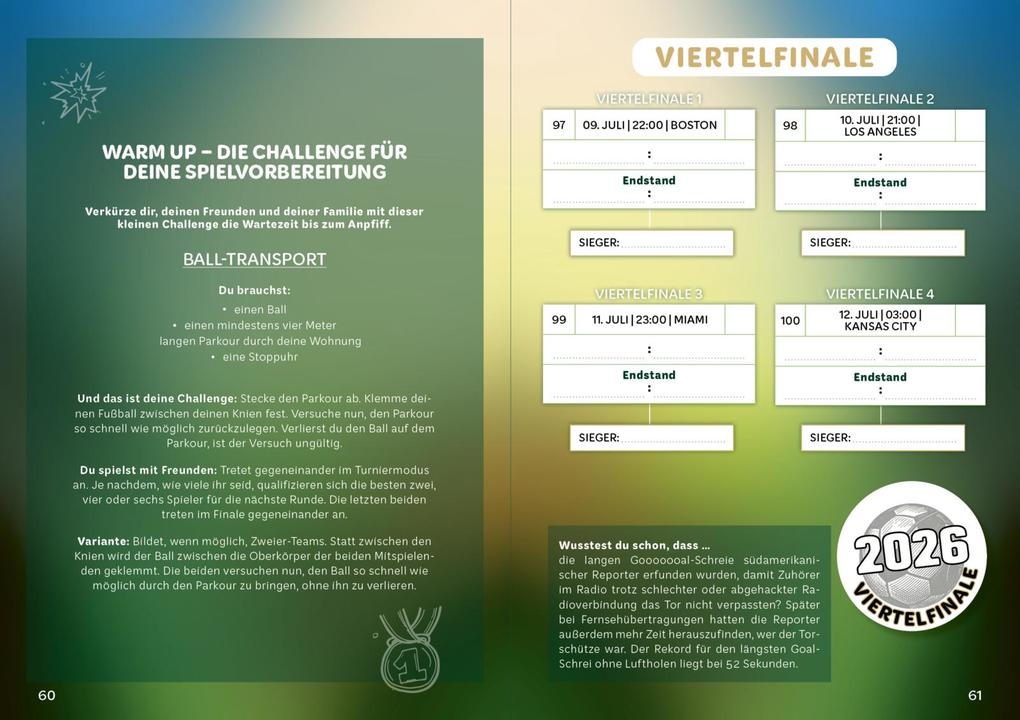 Weitere Ansicht: WM-Fieber 2026 - Das große Mitmachbuch | Daniel Wiechmann