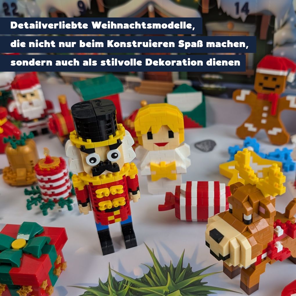Weitere Ansicht: TOPP Bricks Adventskalender - 24 weihnachtliche Sets aus Mini-Klemmbausteinen