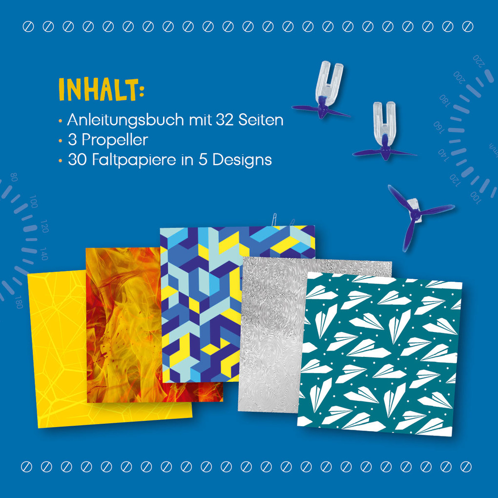 Weitere Ansicht: Kreativ-Set Turbo-Papierflieger mit Propeller | Christian Saile