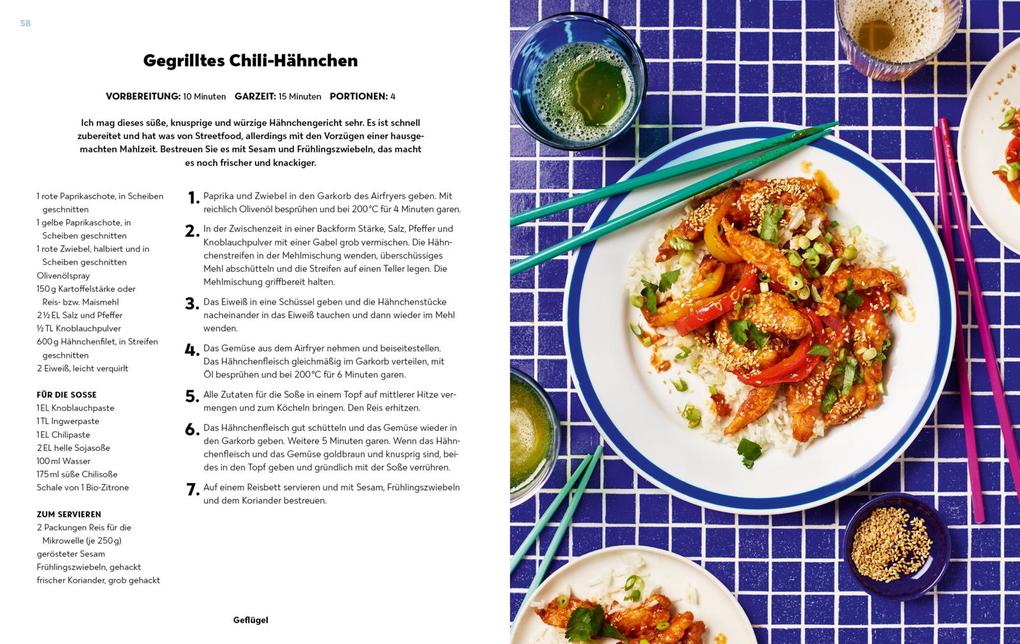 Weitere Ansicht: Das geniale Airfryer-Kochbuch - 15-Minuten-Gerichte | Clare Andrews