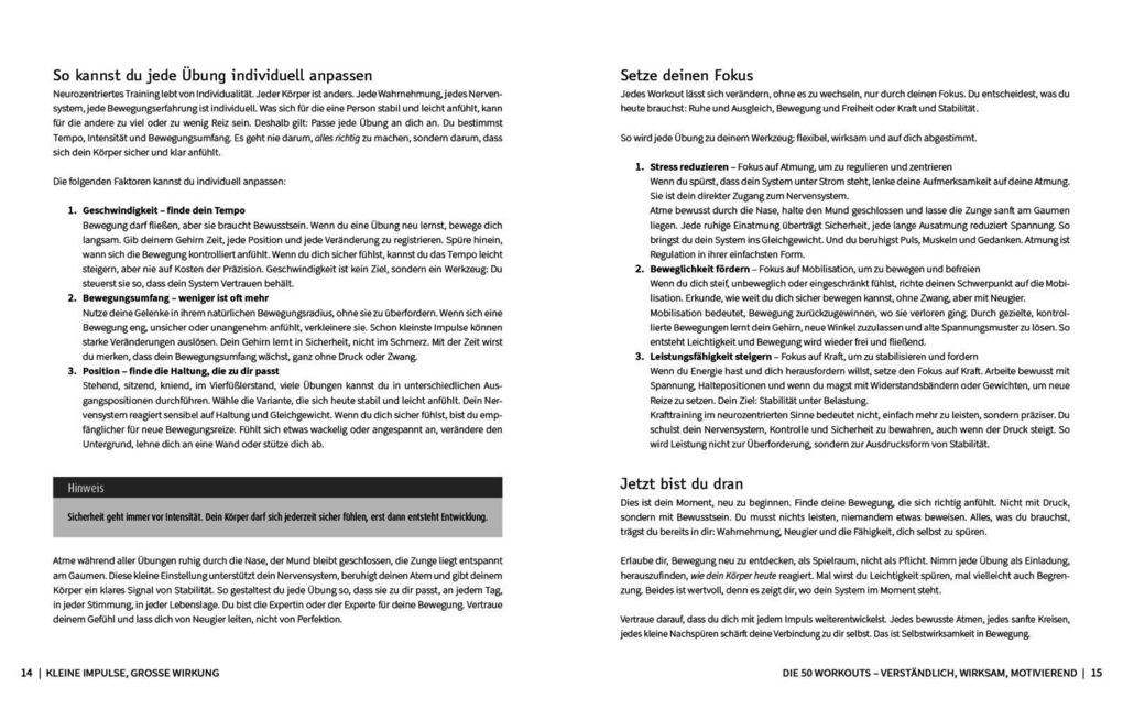 Weitere Ansicht: 50 Workouts - Neurozentriertes Training | Luise Walther