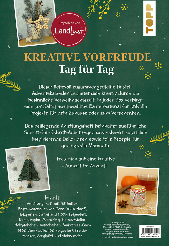 Weitere Ansicht: Der kreative Adventskalender - empfohlen von LandLust | Susanne Pypke