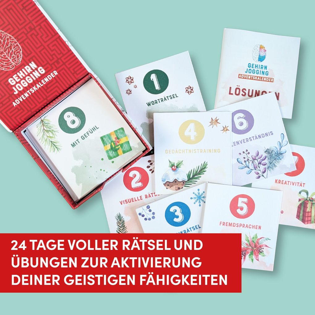Weitere Ansicht: Gehirnjogging - Adventskalender | Romy Oswald
