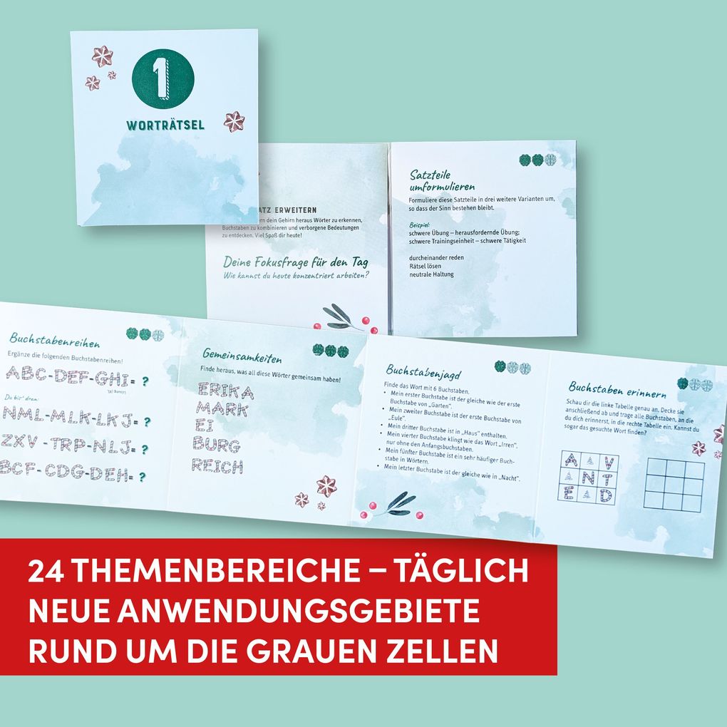 Weitere Ansicht: Gehirnjogging - Adventskalender | Romy Oswald