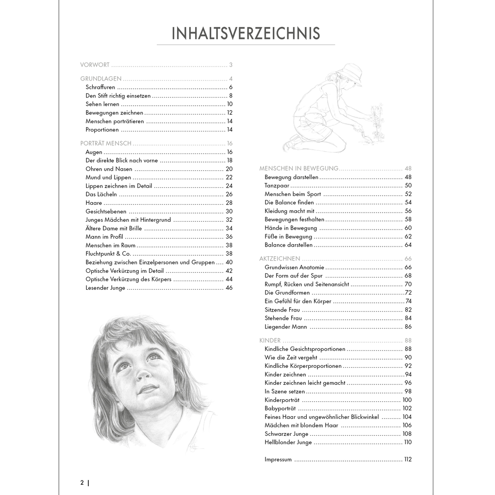Weitere Ansicht: Die Kunst des Zeichnens Übungsbuch - Menschen. Mit neuem Trainingskonzept | Frechverlag