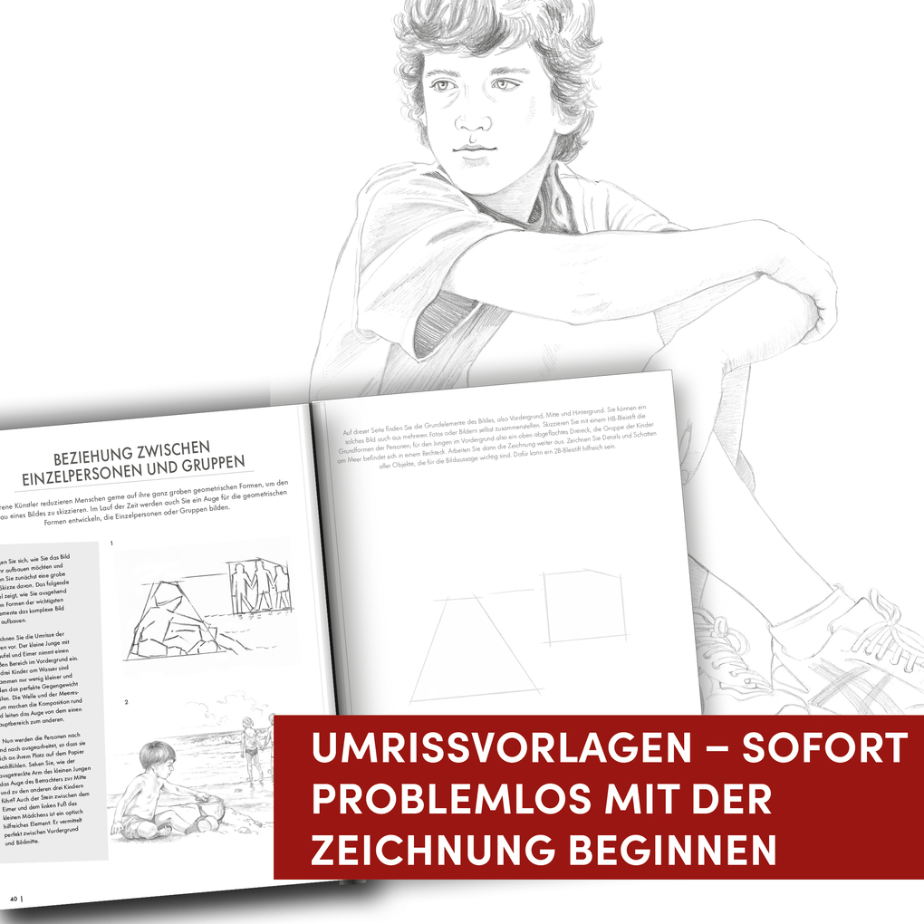 Weitere Ansicht: Die Kunst des Zeichnens Übungsbuch - Menschen. Mit neuem Trainingskonzept | Frechverlag