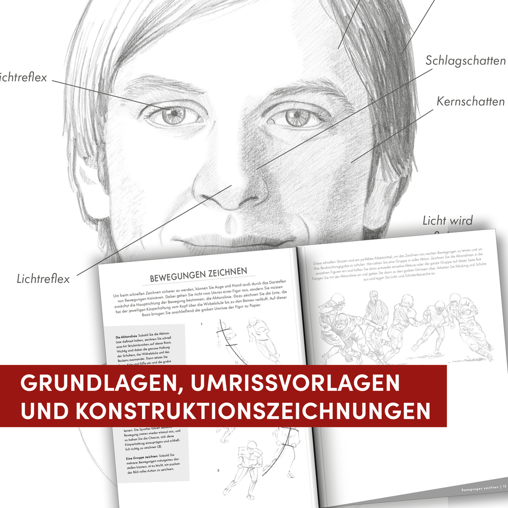 Weitere Ansicht: Die Kunst des Zeichnens Übungsbuch - Menschen. Mit neuem Trainingskonzept | Frechverlag