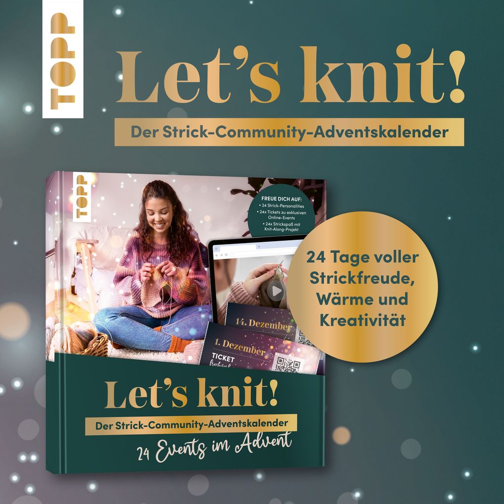 Weitere Ansicht: Let's knit! 24 Events im Advent | Frechverlag
