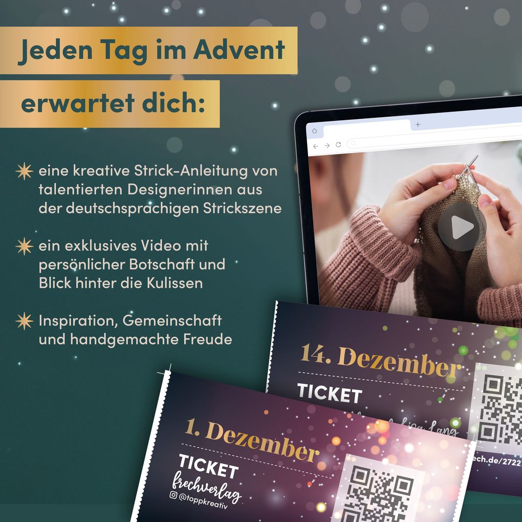 Weitere Ansicht: Let's knit! 24 Events im Advent | Frechverlag