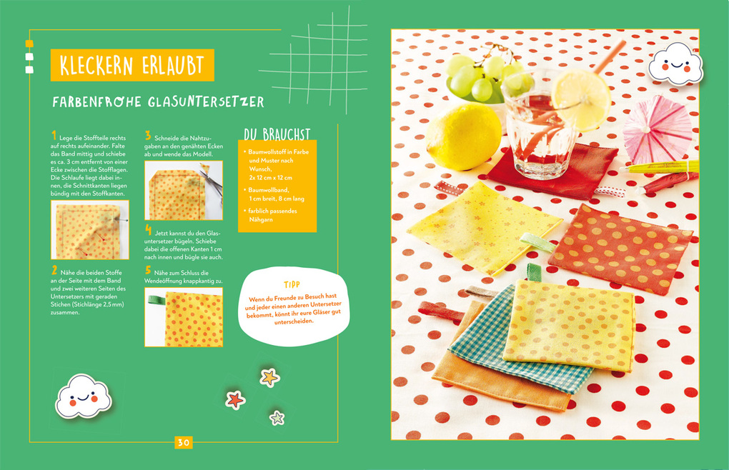 Weitere Ansicht: Kreativstart Kids Nähen. Anleitungsbuch und Material | Ina Andresen