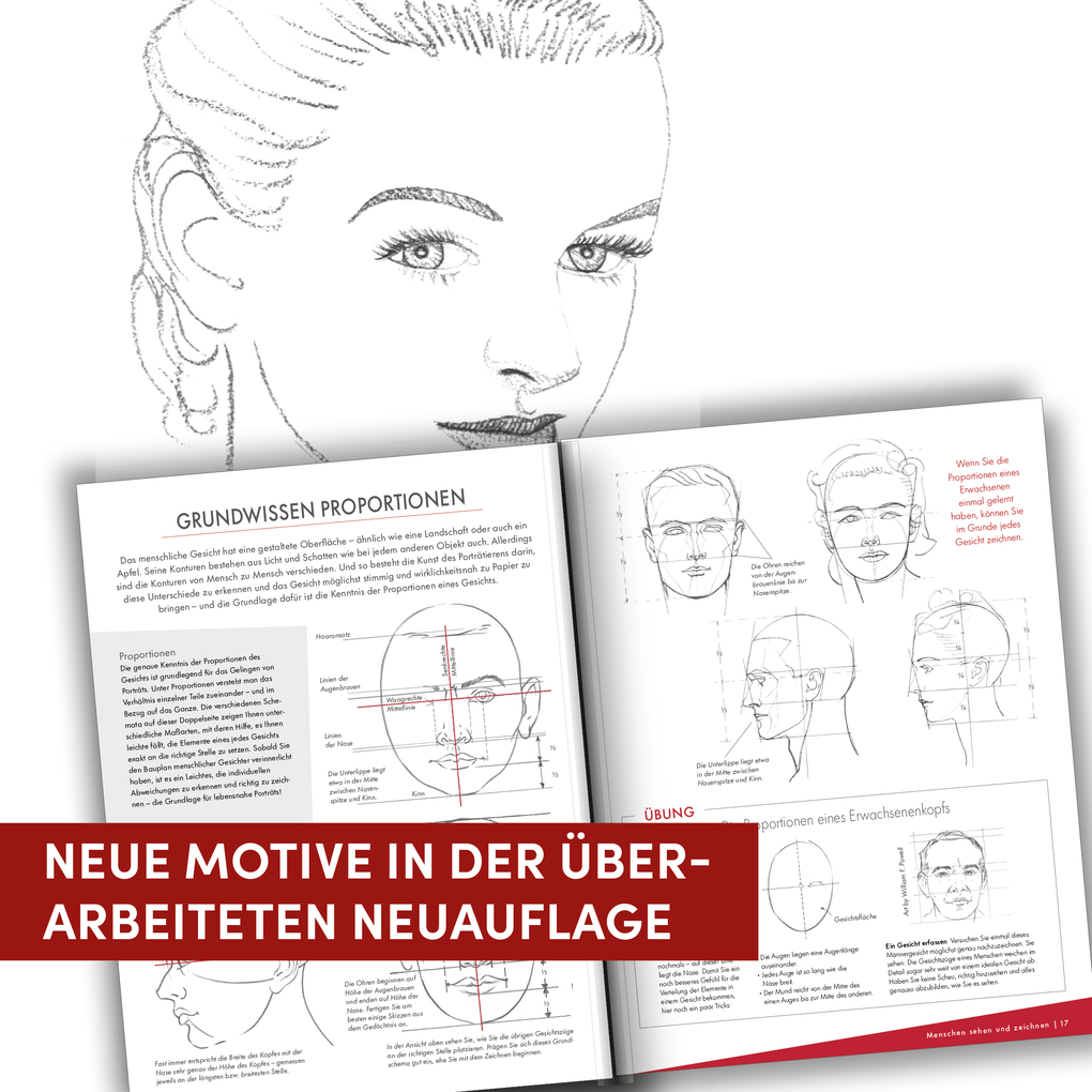Weitere Ansicht: Die Kunst des Zeichnens Menschen. Die beste Zeichenschule | Frechverlag