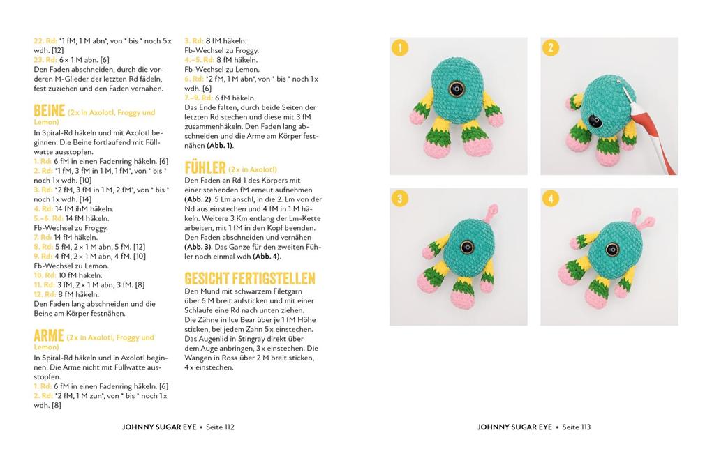 Weitere Ansicht: Die flauschigen Monster-Häkelbuddys | Linda Urbanneck