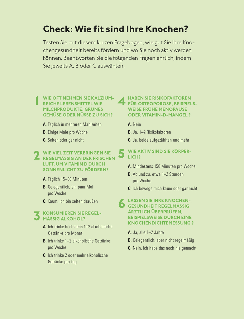 Weitere Ansicht: Ernährung für starke Knochen gegen Osteoporose | Henning Kunter