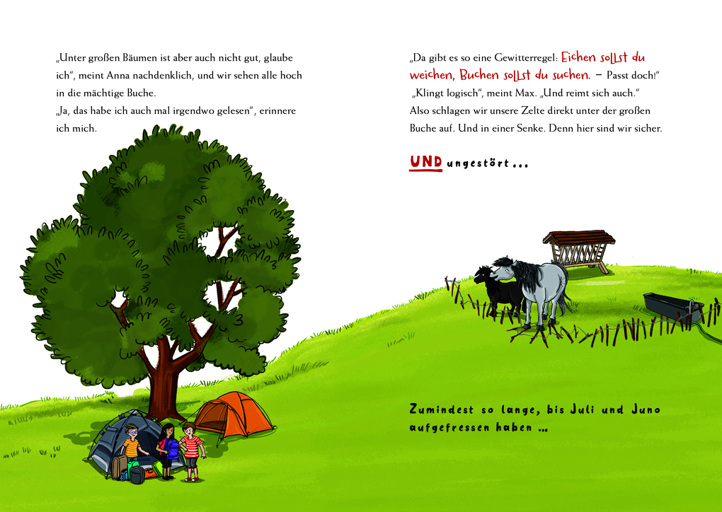 Weitere Ansicht: Zelten mit Juli | Petra Eimer