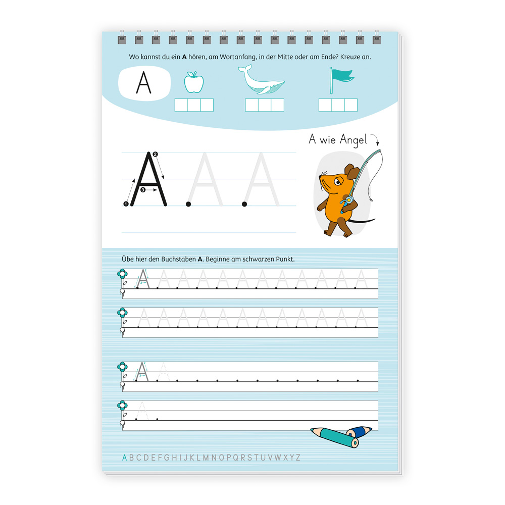 Weitere Ansicht: TRÖTSCH - Die Maus Mein Spurrillenblock Großbuchstaben Übungsbuch