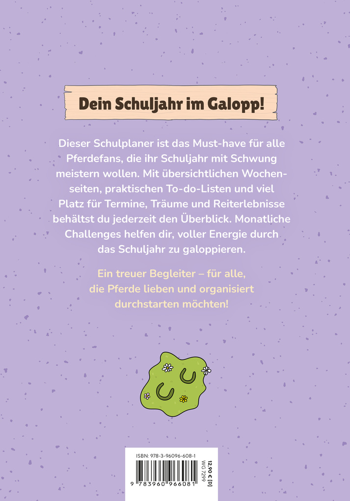 Weitere Ansicht: HOPPi GALOPPi Schulplaner 2026/2027 | Hella Gabbert