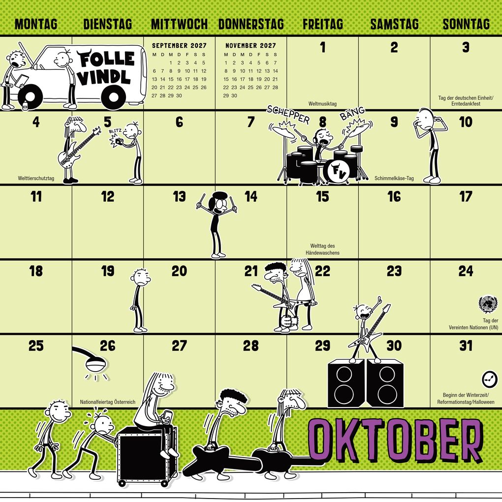 Weitere Ansicht: Gregs Kalender 2027 | Jeff Kinney